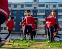 3月15日，呼和浩特市玉泉区通顺街小学女足队员在进行足球技能训练。当日，一场“校园女足嘉年华”在内蒙古呼和浩特市玉泉区通顺街小学举行。该校女足队员们整装亮相，进行了足球趣味游戏、足球技能训练、足球主题绘画、男女足对抗赛等活动，享受足球运动带来的快乐。据了解，通顺街小学是内蒙古自治区足球特色学校，足球体育教育历史悠久